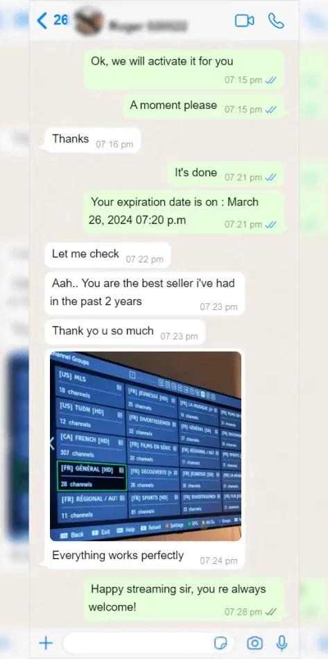 Trial 1month 12 abonnement iptv